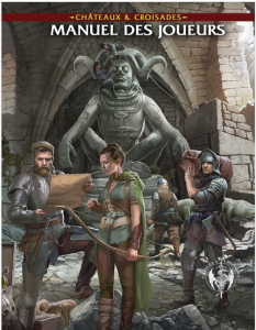 Image de la couverture de la version française du manuel des joueurs du jeu de rôle sur table Castle & Crusades.