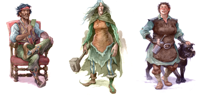 Des personnages du jdr Notre-Dame de Paris