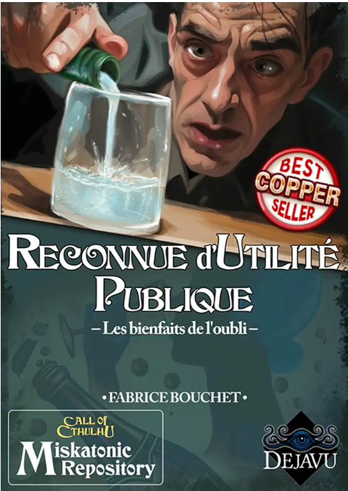 Couverture de "Reconnue d'Utilité Publique", un scénario forrézien pour France Occulte de Fabrice Bouchet.